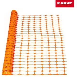 Floordirekt Absperrzaun Chester Maschenweite: 10 x 4 cm Höhe: 100 cm Länge: 30 m Orange