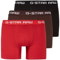 G-Star RAW Herren Classic Trunk Color 3-Pack, Mehrfarben (dk flame/deep bordeaux/black D05095-2058-8527), M