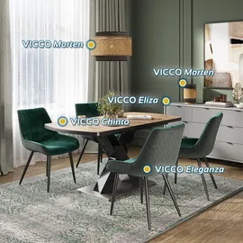 Vicco Eliza TV-Lowboard 150 x 42 cm Grau Holzwerkstoff