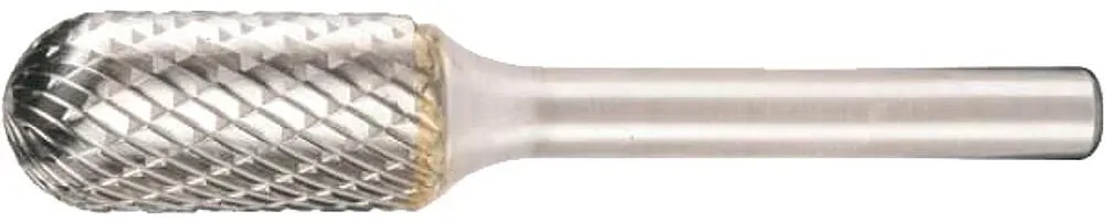 Hartmetall-Fräser KLINGSPOR zylindrisch Kugelkopf Kreuzver- zahnung, Ø 12,7mm, L: 70mm