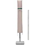 Sekey Sonnenschirm Schutzhülle mit Stab, Abdeckhauben für Ø 300 cm Gartenschirm mit Belüftungsöffnungen, Abdeckung für Marktschirm Und Balkonschirm, 100% Polyester, Khaki