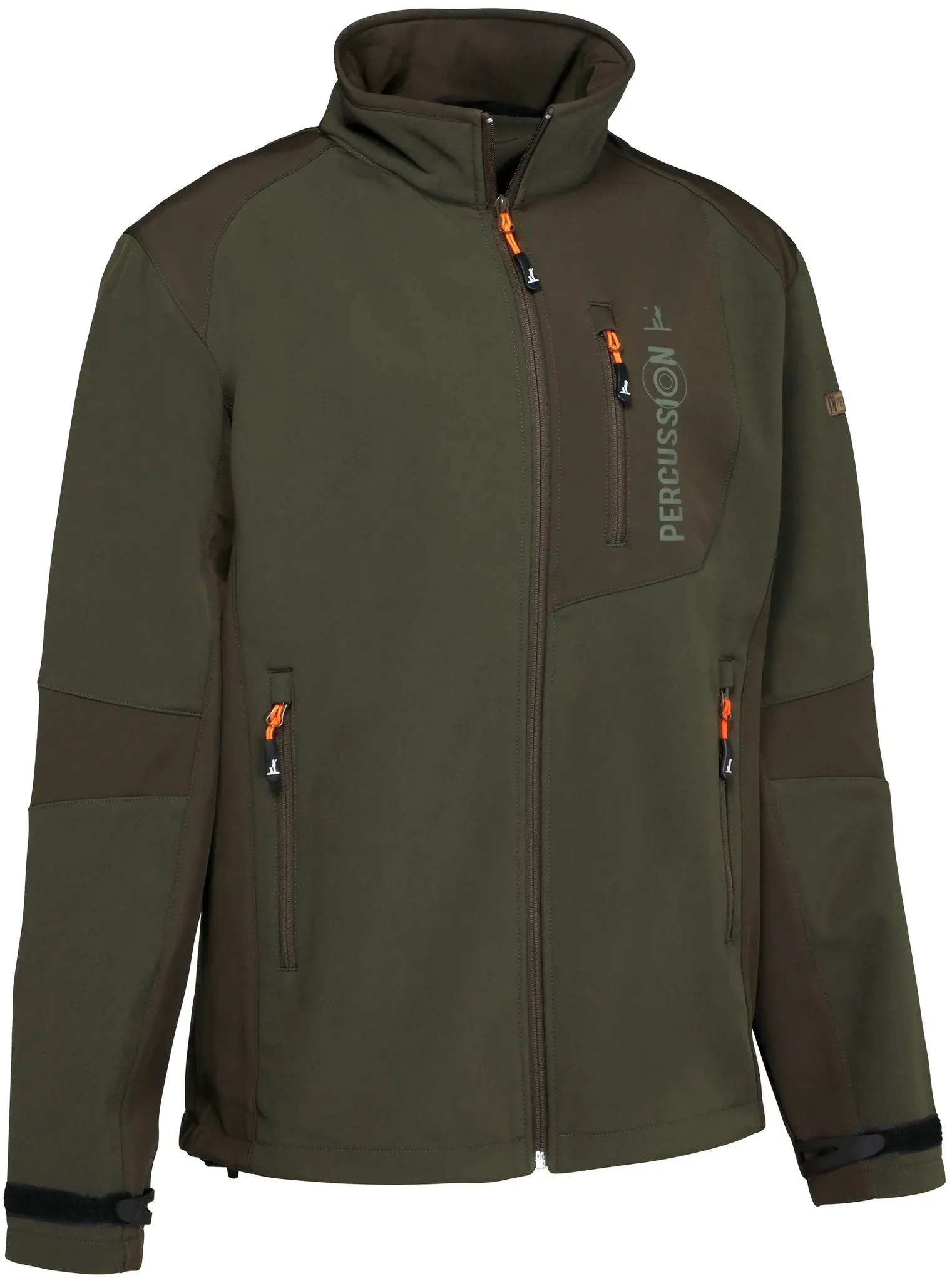 Percussion Softshelljacke, grün-braun, M