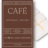 Interluxe Duftwachs Duft Café angenehm duftend Kaffeeduft Waxmelt 100% pflanzlich Duftwachswürfel Duftwachsblock Wachs mit Duftöl