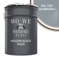 WO-WE Holzlack Silbergrau 10 l