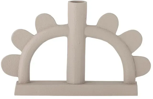DAHEIM Kerzenleuchter Kanza 23 cm Aluminium Beige