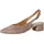 TAMARIS Damen Sling Pump mit Blockabsatz Leder, beige, 39 EU