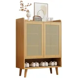 stilvora Schuhschrank 80 x 105 x 35 cm beige / beige