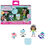 dreamworks gabby's dollhouse Gabby's Dollhouse, Camping Figuren Set, Gabby mit Panda Pfötchen, Baby Box und Meerkätzchen sowie 1 Überraschungsbox mit Zubehörteil, geeignet für Kinder ab 3 Jahren