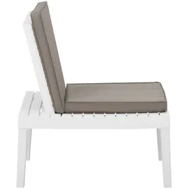 vidaXL Gartenstuhl 67,5 x 69,5 x 70 cm weiß
