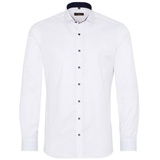 Eterna SLIM FIT Cover Shirt in weiß unifarben, weiß, 40