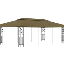 vidaXL Partezelt 6 x 3 m Grau/Schwarz