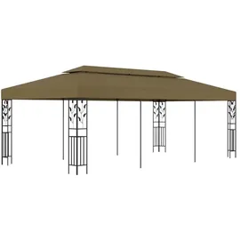 vidaXL Partezelt 6 x 3 m Grau/Schwarz