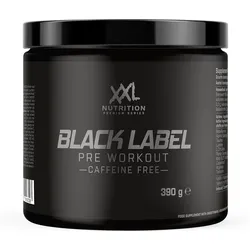 Black Label - Pre Workout Pulver - Orangenfrucht (Koffeinfrei) - 390 Gramm - XXL Nutrition