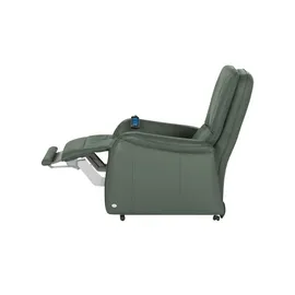 HIMOLLA Fernsehsessel 7568 Leder 77 x 110 x 93 cm Grün elektrisch