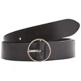s.Oliver Damengürtel Leder schwarz 90 cm