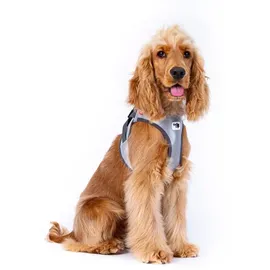 Curli Clasp Vest Harness Reflective Gray M