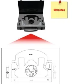KS Tools Mercedes - Motoreinstell-Werkzeug-Satz, 8-teilig