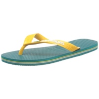 Havaianas Unisex Brasil Logo Flip Flops, Vibe Green, 35/36 EU