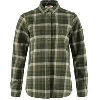 Fjällräven Damen Värmland Heavy Hemd, Green/Deep Forest, M