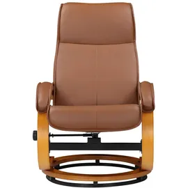 Home Affaire Relaxsessel HOME AFFAIRE "Paris, mit Hocker - OTTO. Verlässliche Qualität.", braun (cognac), B:67cm H:107cm T:78cm, Kunstleder/PU NaturLeder ( echtes Rindsleder ) in Sitz und Rücken. Korpus in passendem Softlux-Kunstleder bezogen.