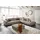 Candy Ecksofa 3C CANDY "Enisa II, bequem und komfortabel, großes Familiensofa, L-Form", beige (sand), B:365cm H:86cm T:322cm, 100% Polyester, Sofas, Ecksofa, incl. 3 Flatterkissen, wahlweise mit Flecken-Schutz-Bezug Easy care