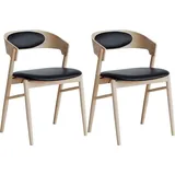 Hammel Furniture Holzstuhl Findahl by Hammel Springer Leder beige 2er Set