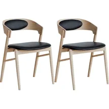 Hammel Furniture Holzstuhl Findahl by Hammel Springer Leder beige 2er Set