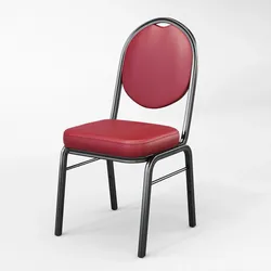 2er-Set Bistrostuhl | Leder | Rot | Gastrostuhl