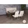 MCW Esszimmer-Set MCW-G55, 2er-Set Stuhl + Sitzbank 160cm, Edelstahl gebürstet Stoff/Textil Chenille creme