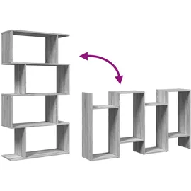 vidaXL Bücherregal 70 x 24 x 129 cm Grau