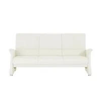 himolla Vorziehsofa aus Echtleder 6001 , creme , Maße (cm): B: 210 H: 102 T: 86