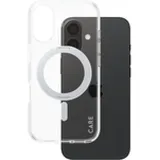Panzer Glass iPhone 16 Silikon Case Transparent silber