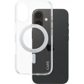 Panzer Glass iPhone 16 Silikon Case Transparent silber