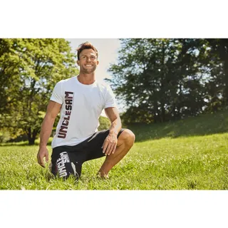 Uncle Sam Herren T-Shirt Bright White L