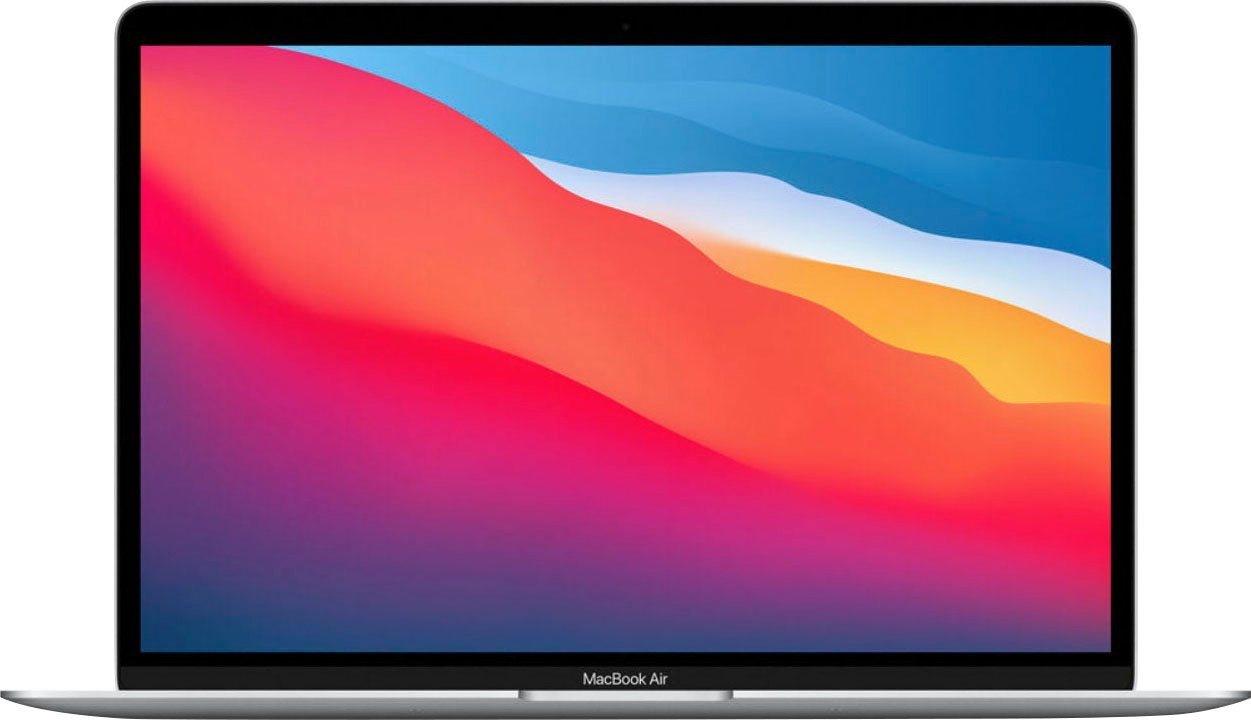 Apple MacBook Air mit Apple M1 Chip Notebook (33,78 cm/13,3 Zoll, Apple M1, 7-Core GPU, 256 GB SSD, 8-core CPU) silberfarben