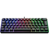 ISY IGK-3500 Mini Gaming Tastatur Schwarz Beleuchtet Keyboard