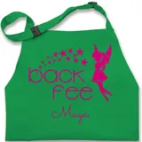 Kinderschürze Schürze Kinder Jungen Mädchen - Backschürze - Back Fee Backfee I Geschenk Backen I Hobbybäckerin - 7-14 Jahre - Grün - schürzen für personalisierte - 7-13 Jahre