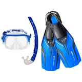 Mares Aquazone Nateeva Keewee Schnorchelset Blau, - M/L