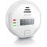 Brandson Kohlenmonoxid Melder mit LCD Display CO Alarm mit 85 dB - Batteriebetrieben