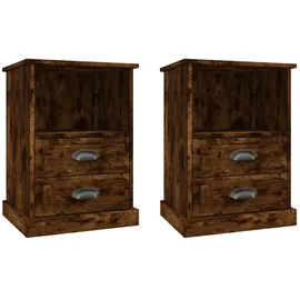vidaXL Nachtschrank 2 Stk. 43 x 36 x 60 cm Braun