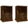 vidaXL Nachtschrank 2 Stk. 43 x 36 x 60 cm Braun