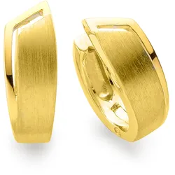 Paar Creolen BRUNO BANANI "Schmuck Geschenk Silber 925 Ohrschmuck Ohrringe", gold (gelbgoldfarben), Ohrringe, Damen, Silber 925 (Sterlingsilber)