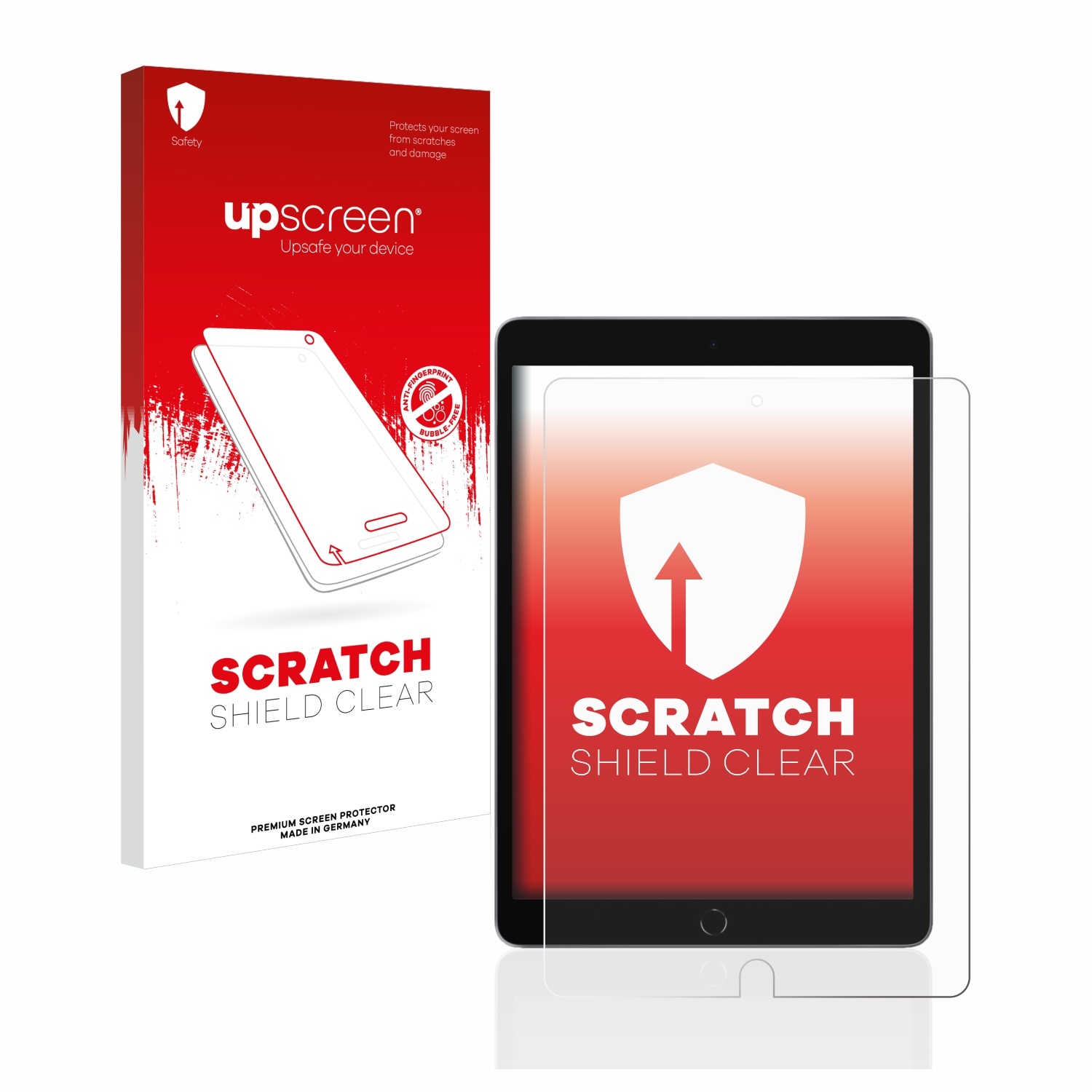 upscreen Scratch Shield Clear Premium Displayschutzfolie für Apple iPad 10.2" WiFi 2021 (9. Gen.)