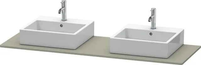 Duravit Konsole „XSquare“ in Steingrau Seidenmatt