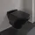 Villeroy & Boch Hommage Wand-Tiefspül-WC mit WC-Sitz Pure Black CeramicPlus