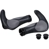 Relaxdays Fahrradgriffe 1 Paar ergonomisch Kunststoff & Gummi Ø 22mm schwarz/grau