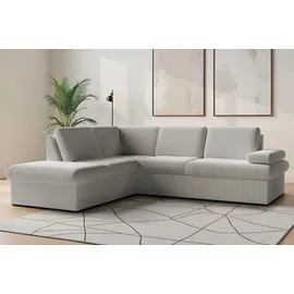 sit&more Ecksofa SIT & MORE "Moreno L-Form, B: 238 cm", beige (nature), B:238cm H:82cm T:202cm, 100% Polyester, Sofas, Ecksofa, mit Armteilverstellung, optional Bettfunktion
