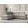 sit&more Ecksofa SIT & MORE "Moreno L-Form, B: 238 cm", beige (nature), B:238cm H:82cm T:202cm, 100% Polyester, Sofas, Ecksofa, mit Armteilverstellung, optional Bettfunktion
