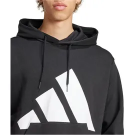 adidas Essentials Big Logo Fleece Kapuzenpullover Black / White 2XL