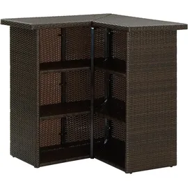 vidaXL Gartenbar Set 4-tlg. Braun
